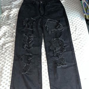 Shein Ripped Mom Jeans